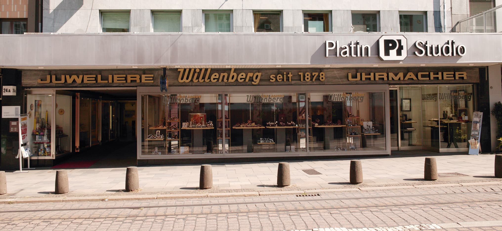 Außenansicht des Juweliers Willenberg