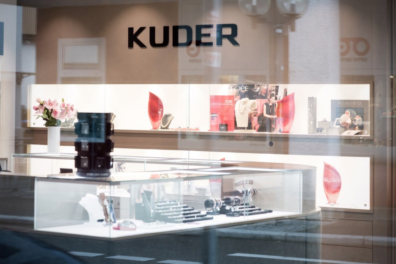 Schaufenster von Juwelier Kuder