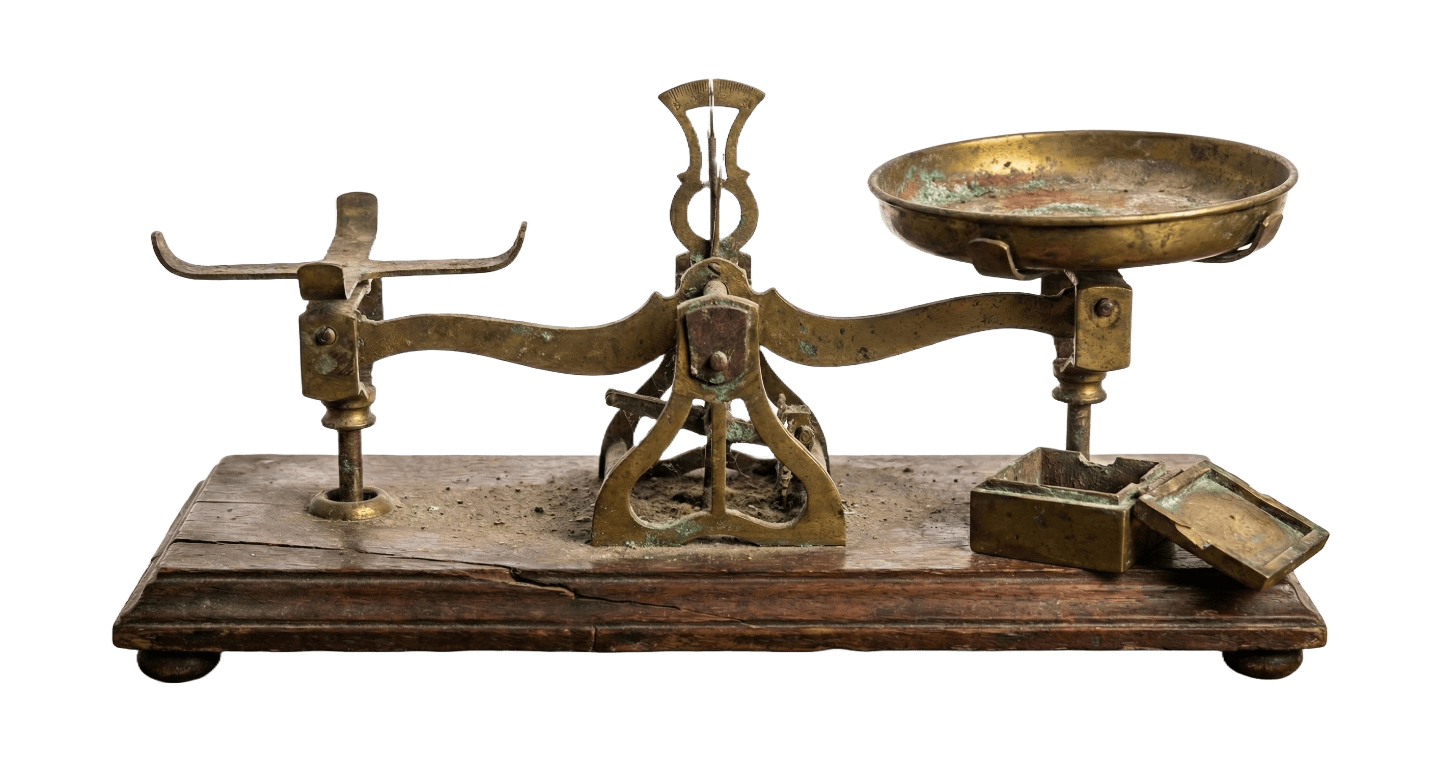 Alte mechanische Waage — ungenau und manipulierbar